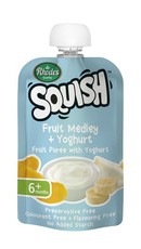 Squish - 12 x 110ml Fruit Medley and Yoghurt Puree