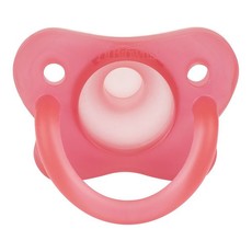 Dr Brown's HappyPaci One-Piece Silicone Pacifier, 0m+, Pink, 2-Pack