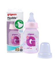 Pigeon - Pink Flexible Bottle Std Neck Hearts - 120ml