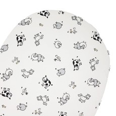 little acorn | Moses Basket Farmyard Cot Fitted Sheet