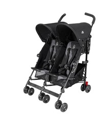 Maclaren - Twin Triumph Black/Charcoal Go Fast Buggy For Two