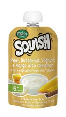 Squish - 12 x 110ml Pear, Butternut, Mango & Yoghurt with Cinnamon Puree