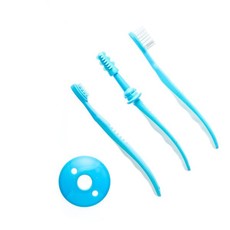 Snookums Infant Toothbrush Set - 3Pc Blue