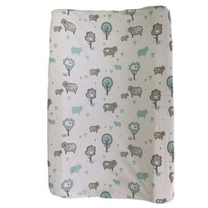 Cotton Collective Little Sheep - Blue Changing Mat Cover (Only)