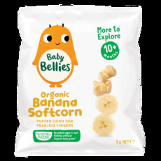 Baby Bellies Organic Banana Soft Corn - 7x8g