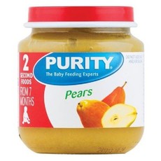 Purity Second Foods - Pears 24x125ml