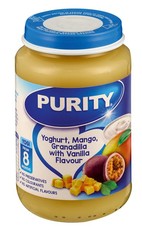 Purity Third Foods - Vanilla Yoghurt with Mango & Grandilla 24x200ml