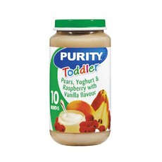 Purity Fourth Foods - Vanilla Yoghurt with Pears & Raspberry 24x250ml