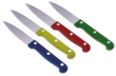 Progressive Kitchenware - Set Of 4 Paring Knives - Blue