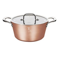 Berlinger Haus Marble Coating Casserole with Lid 20cm - Bronze Titan Collection