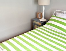 Hometex - Lime Green Stripes Collection Duvet Set