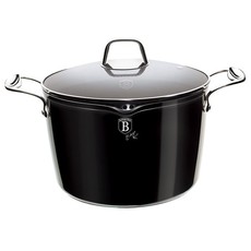 Berlinger Haus 24cm Marble Coating Pasta & Rice Stock Pot - Royal Black