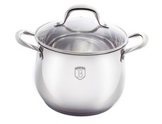 Berlinger Haus 24cm Stainless Steel Stock Pot - Silver Belly