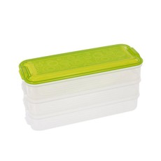 Iconix 3-Tier Stackable Food Storage Containers - Green