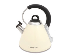 Snappy Chef 2.2 Litre Whistling Kettle - Beige