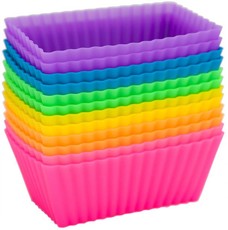 Killerdeals Silicone Rectangular Muffin Moulds