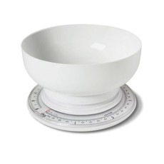 Salter Mechnical Multiweigh Scale with Mixing Bowl - White