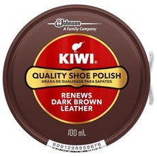 Kiwi Shoe Polish Dark Brown - Shrink of 12 x 100ml