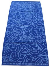 Bunty's Spiral Jacquard Beach Towel 90x180cms 730gms Royal