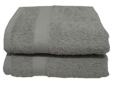 Bunty's Auchen Hand Towel 50x90cms 380GSM (2Pc Pack) - Grey