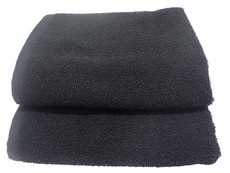 Saloon Towels 50x90cms 370GSM 170gms Black (2Pc Pack)