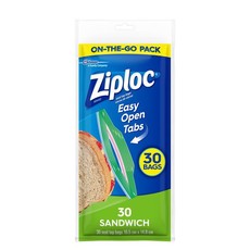 Ziploc Pouch Sandwich Bags - 24 Packs of 30 Bags
