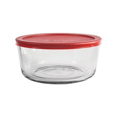 Anchor Hocking - Round Glass Container with Lid Value Pack 470ml - 6 Piece