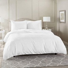 Wrinkle Resistant Luxury Hotel Duvet Cover Set King/Super White