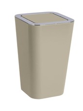 WENKO - Swing Cover Bin - Candy Range - Taupe - 6L