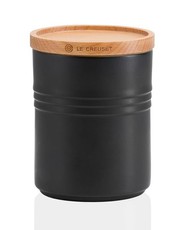 Le Creuset Medium Storage Jar with Wooden Lid - 10cm