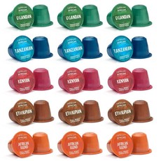 Nespresso Compatible Caffeluxe Coffee Capsules - 100 Mixed Variety pack