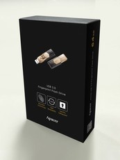Apacer AH650 64GB USB3.0 Fingerprint Flash Drive - Gold