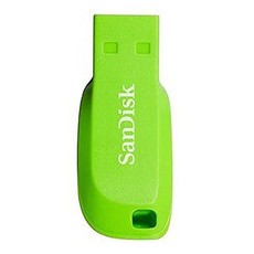 SanDisk Cruzer Blade 16GB USB Flash Drive - Electric Green