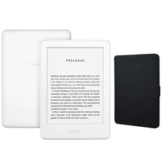Amazon Kindle Touchscreen Wi-Fi With Built-in Light (With Ads) White Bundle