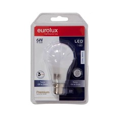 Eurolux G651BC LED Globe with Day/Night Sensor, B22, 6W, Cool White