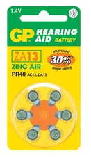 GP ZA13 Hearing Aid Zinc Air Batteries - 1.4V