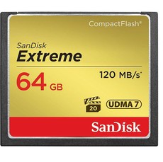 SanDisk 64GB 120MB/s Extreme Compact Flash Card UDMA 7