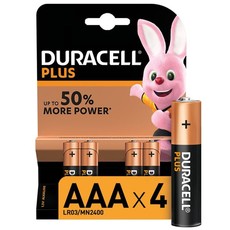 Duracell Plus Power Alkaline AAA Batteries - 4 Pack
