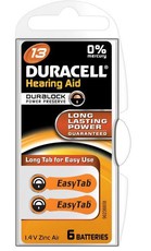 Duracell EasyTab Hearing Aid Batteries Size 13