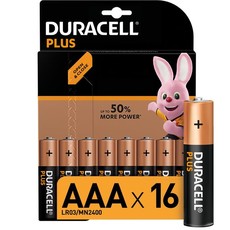 Duracell Plus Power Alkaline AAA Batteries - 16 Pack