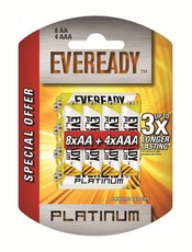 Eveready Platinum 8 x AA Batteries & 4 x AAA Batteries