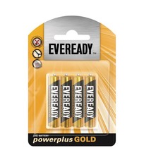 Eveready AAA Power Plus Batteries - Black & Gold