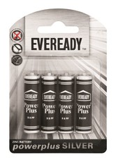 Eveready AA Power Plus Batteries - Black & Silver