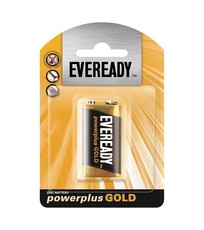 Eveready Power Plus Gold 9V Battery - Black & Gold