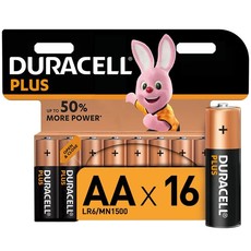 Duracell Plus Power Alkaline AA Batteries - 16 Pack