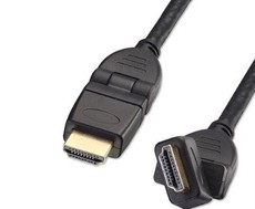 Lindy 180 Degree HDMI Male to Male Cable - 2m