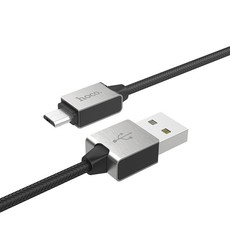 Hoco Refined Steel Charging Data Cable with Micro Connector