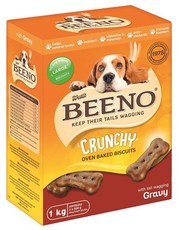 Beeno - Large Breed Traditional Crunchy Biscuit Treats With Gravy - 1kg