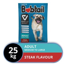 Bobtail - Dry Dog Food - Medium To Large - Steak Flavor - 25kg