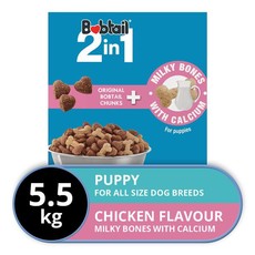 Bobtail - 2-in-1 - Puppy Food - Chicken Flavour & Milky Bones - 5.5kg